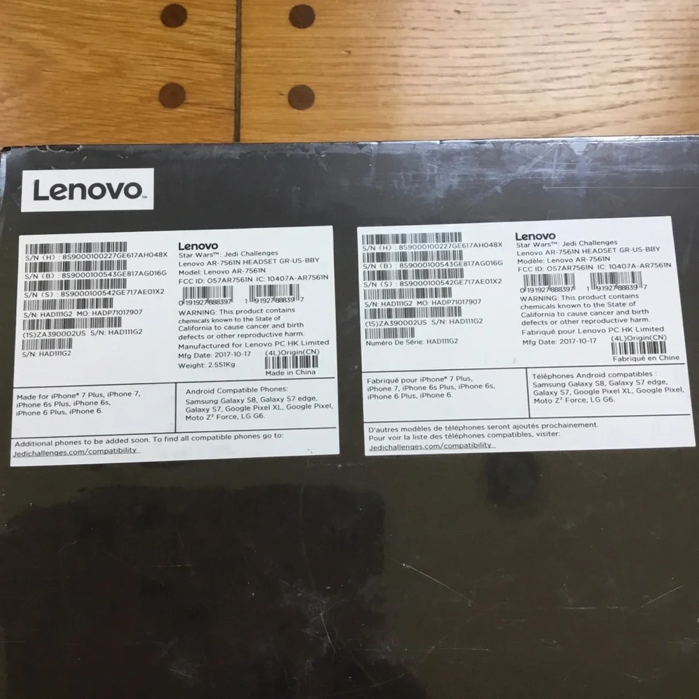 NEW Lenovo Star Wars Jedi Challenges AR Bundle Light Saber Headset